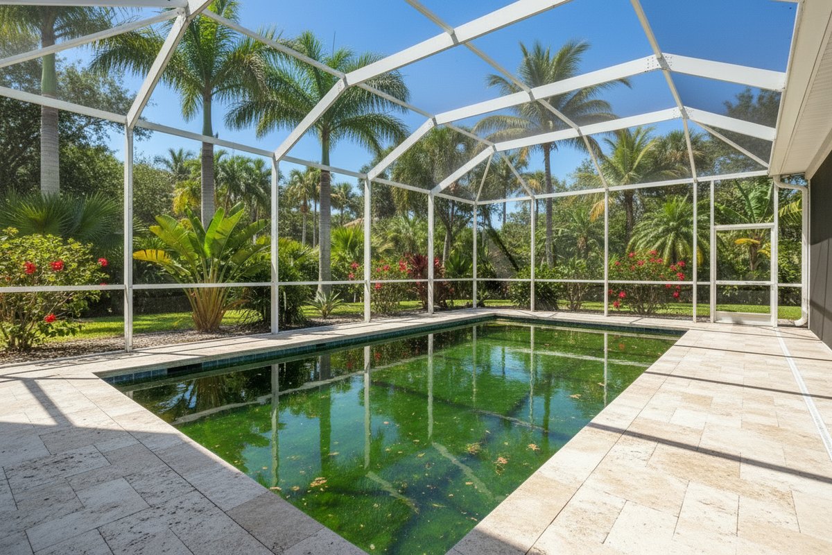 Before pool service